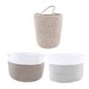 Extra Large Cotton Rope Laundry Basket Pure Cotton Woven Blankets Basket for Toys Living Room