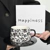 Shangqi Retro Nordic Ceramic Coffee Cup & Saucer Set