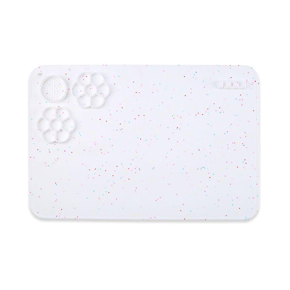 Multifunctional DIY Silicone Painting Mat Palette Kids Graffiti Drawing Board Oil Painting Board Clay Mat With Cup Paint Holder