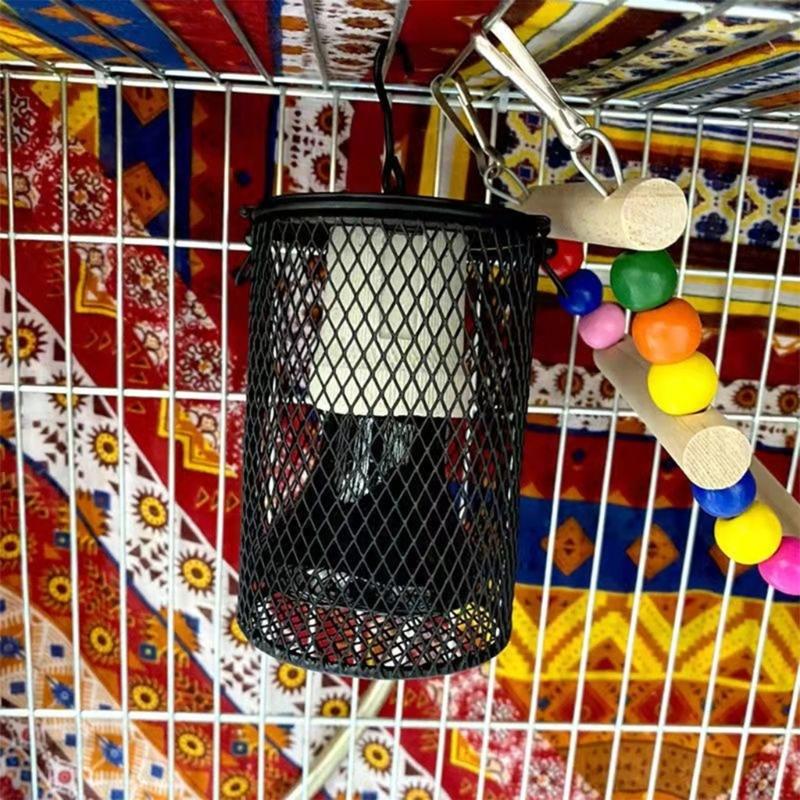 Heat Lamp Cover for Reptiles Ensuring Even Heat Dispersion and Enhancing Protections in Enclosures Bird Cage Accessory