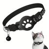 Collare GPS per Gatti con Cinturino Riflettente, Mini Dispositivo di Localizzazione Animali Domestici in Tempo Reale, Localizzatore Impermeabile Anti Smarrimento per Gattini all'Aperto A1 H9S3