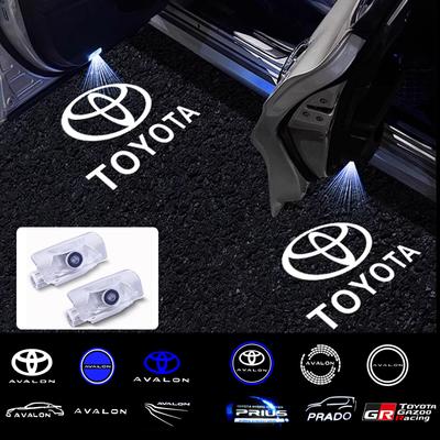 2PCS LED Car Door Welcome Projector Lights for Camry Avalon Corolla Hilux GT86 HD Courtesy Ghost Shadow Lights