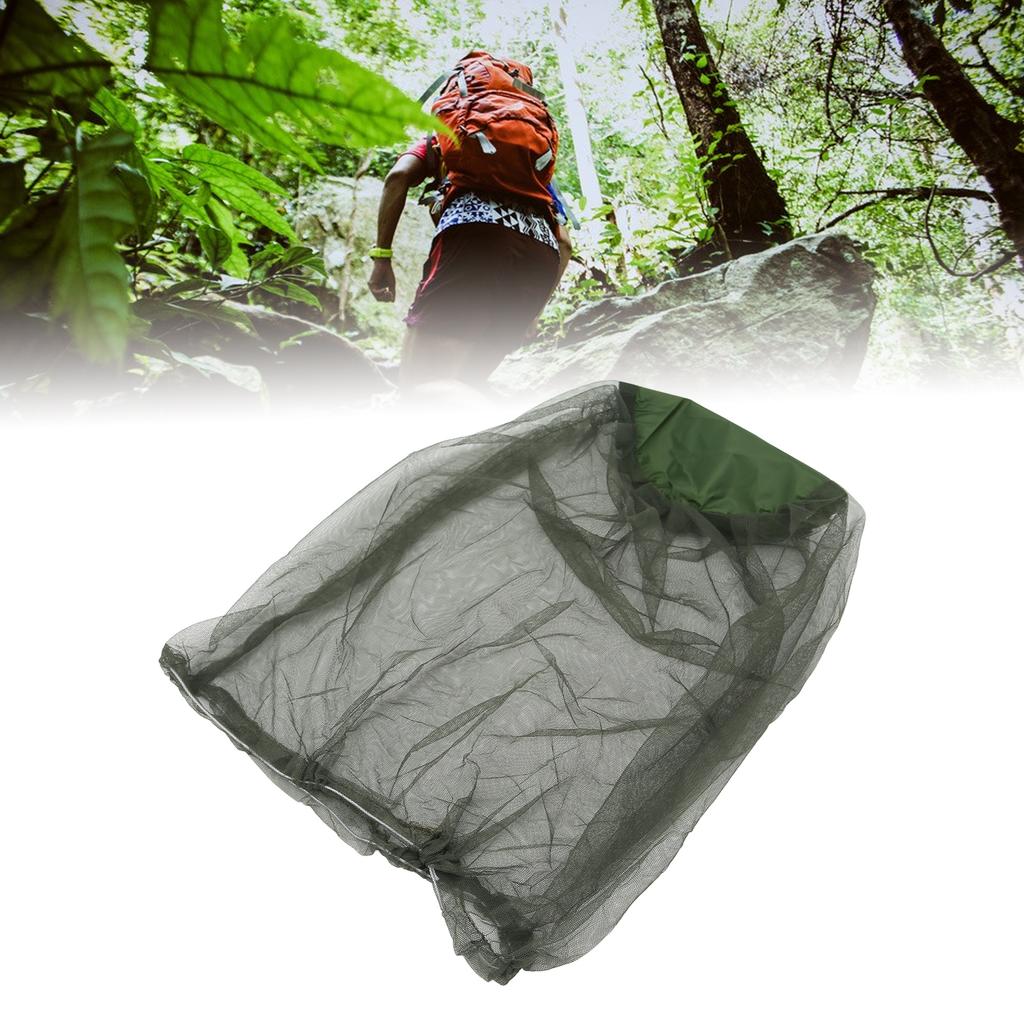 Moskitiera Siatka na Komary Muchy Meszki Ekran   na Zewnątrz Wędrówki Wędkowanie Kemping