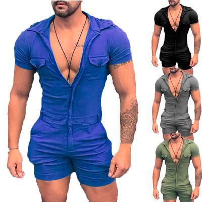 Men's Metallic Short Sleeve and Shorts Set