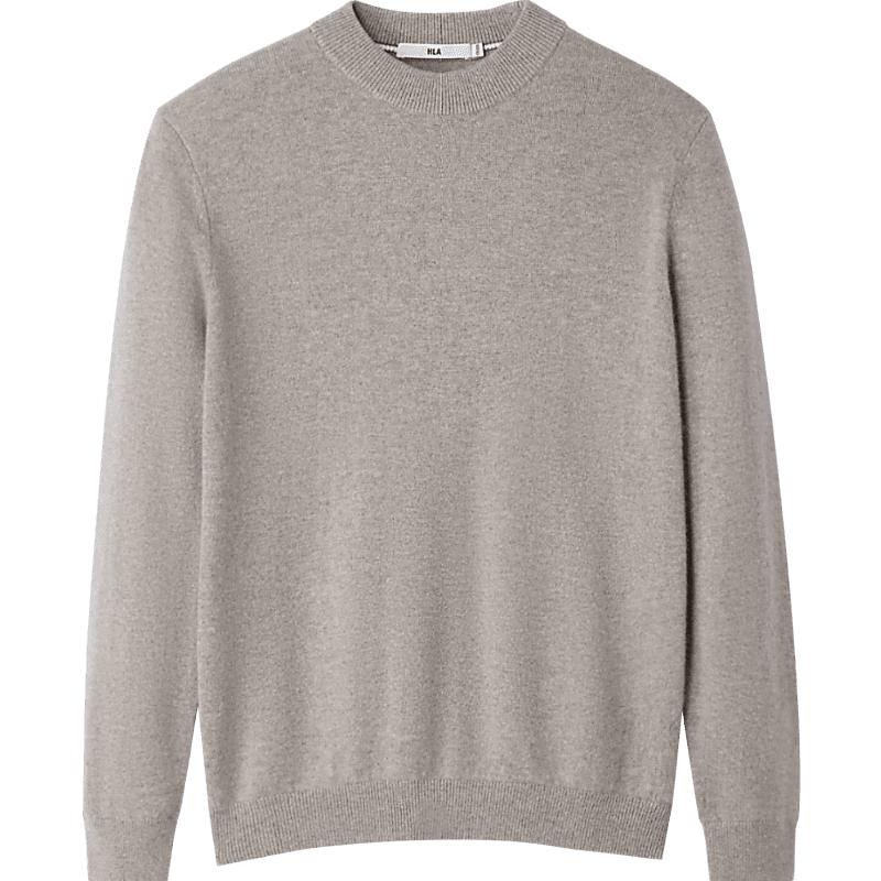 HLA Men's Slim Fit Mock Neck Pure Cashmere Sweater