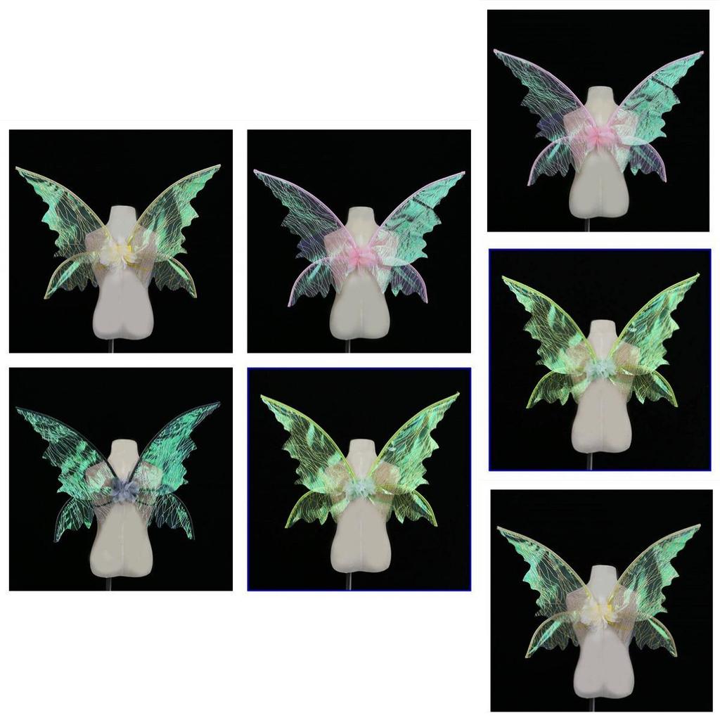 Enchanting Iridescent Butterfly Wings Fairy Costume Props For Festivals And Performances