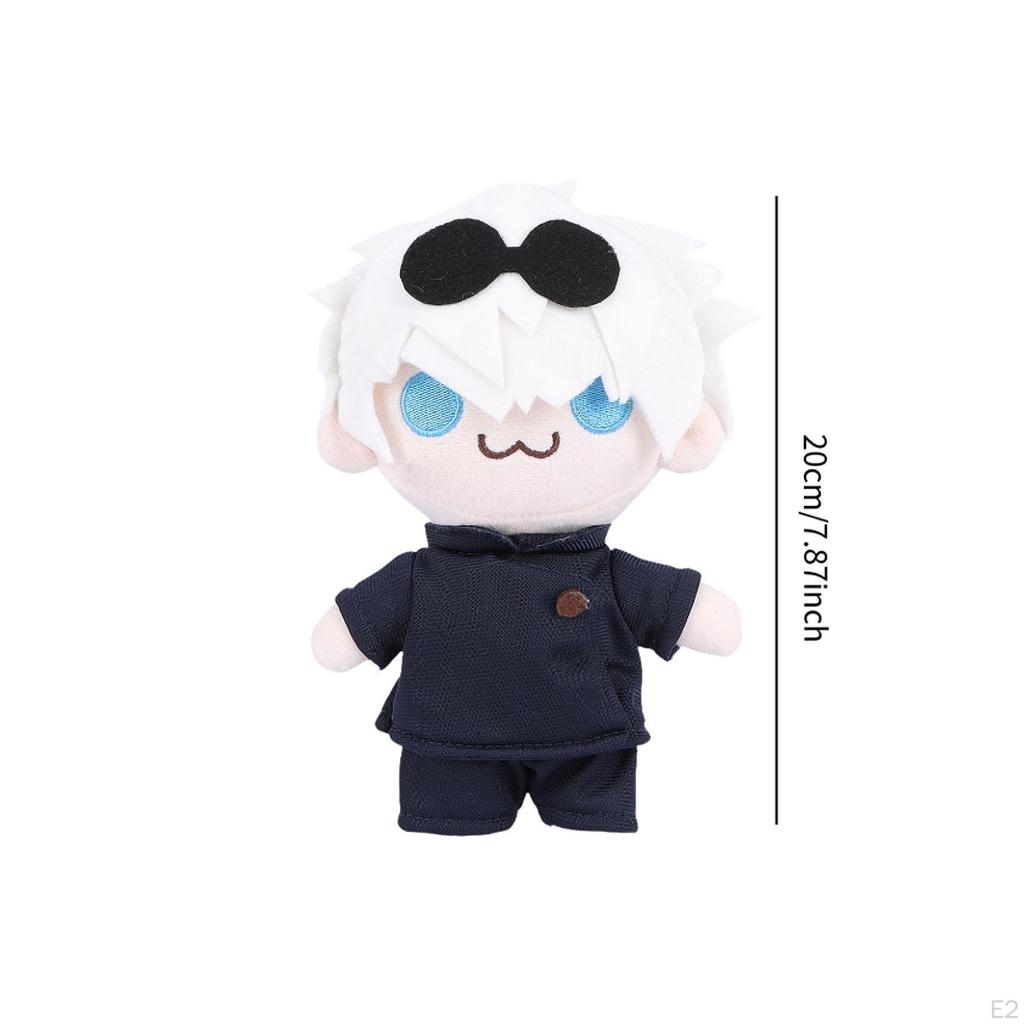 Anime Plush Doll Holiday Stuffed Animals for Kids Adults Girls Boys Children White Hair