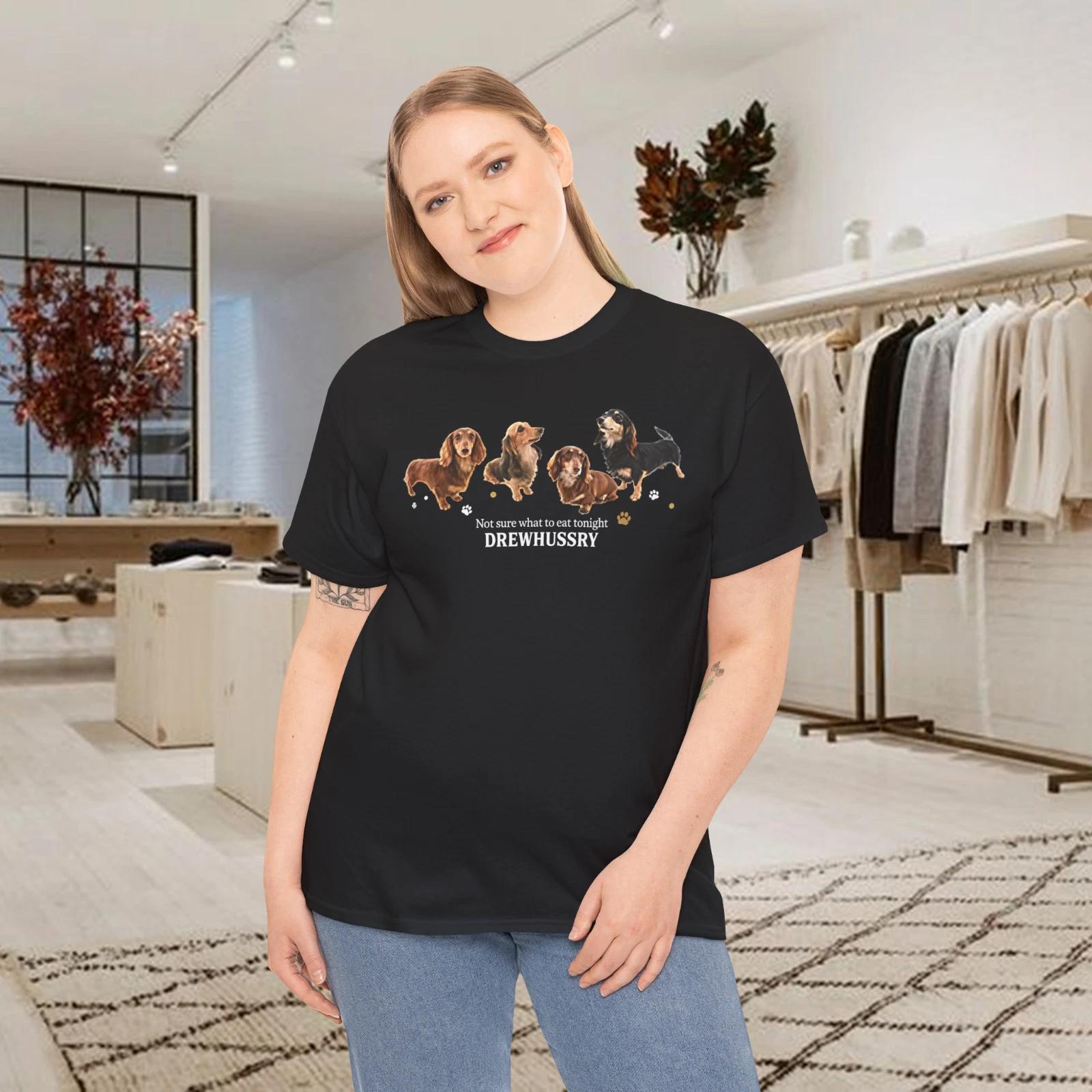 

Doxie Shirt Cute Dachshund Dog Lover Gift Graphic Black T-shirt Size 2XL 3XL