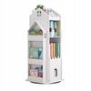 Rotating Bookshelf Shelf House Organizer Children's Room White Wf