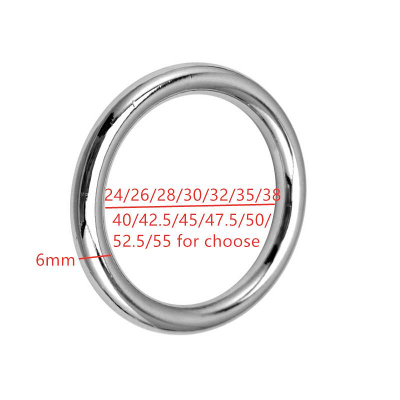 Small Large Male Ball Scrotum Stretcher Metal Penis Lock Cock Ring Bondage Restraint Delay Ejaculation BDSM Sex Toy for Man