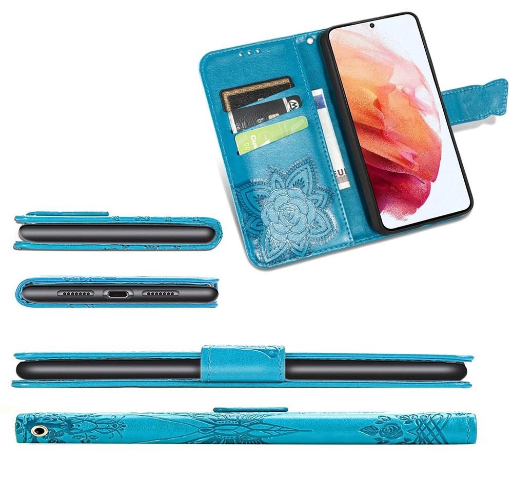 Flip Case for Realme 12 Pro 5G / 12 Pro+ 5G, Butterfly, Blue