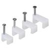 Aofe Square Wall Cable Clips with Steel Nails