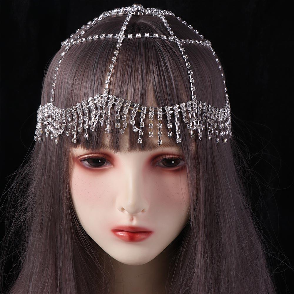 Performance Show Crystal Rhinestone Hairband Luxury Boho Headband Women Jewelry