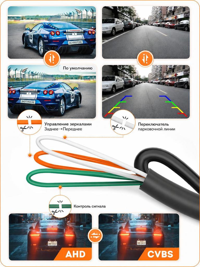 AHD Car Rear View Camera 170° Wide Angle 1280*720P
