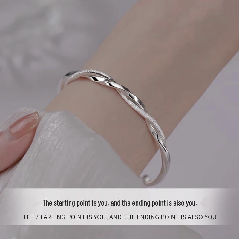 Zhou Baifu Mobius Silver-Plated Bracelet for Women