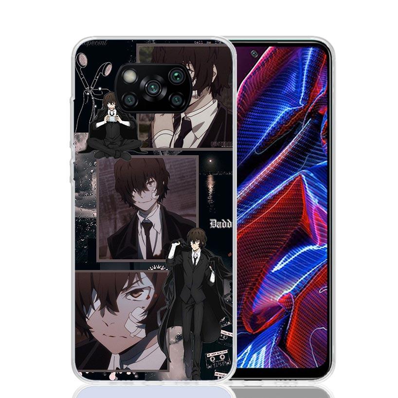 Bungo Stray Dogs Dazai Phone Case For Xiaomi Poco X7 X6 X5 Pro F7 Ultra Redmi 15C 15 13 13C 12 12C 10 10A 10C 9 9A 9C 9T Cover P