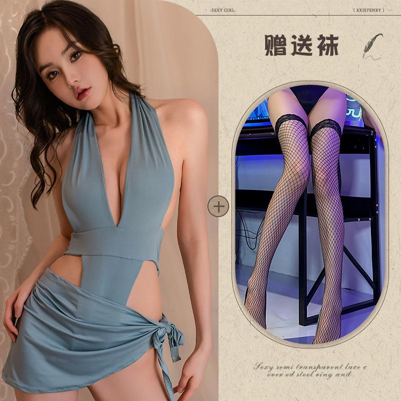 New sex underwear women's dead library water even sexy open file free secretary suit hip skirt sexy nightclub uniform