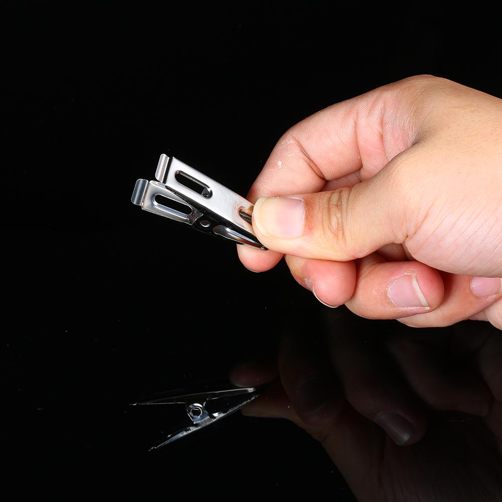20 Pcs Clothespins Stainless Steel Clothes Clips Metal Sealing Clip Socks Clothing Pegs Household