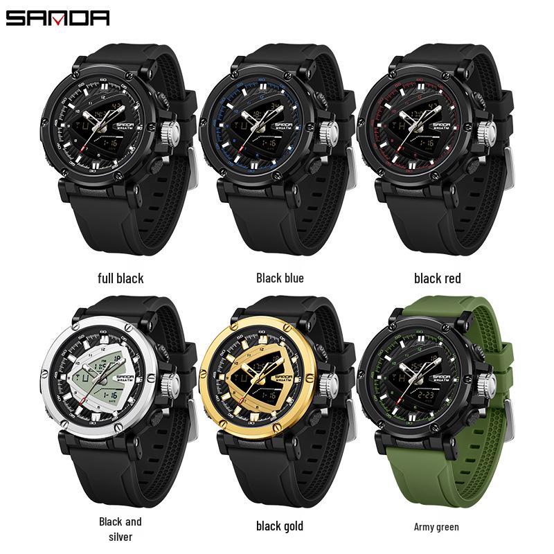 Sanda Teen Multifunction Electronic Sports Watch with Luminous Display and Snooze Alarm – Stylish and Functional for Students.