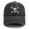 1pc Skull And Crossbones Baseball Cap For Men Women, Funny Adjustable Embroidered Skeleton Hat,Suitable For Halloween Party.