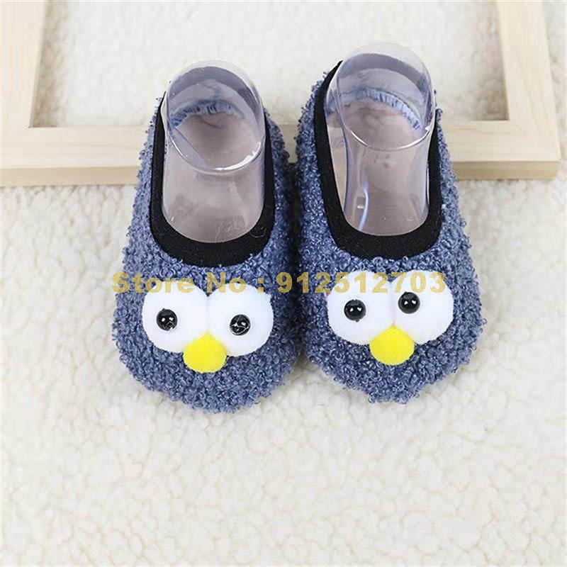 Winter Children Floor Baby Slippers Infant Toddler Plush Warm Boys Girl Soft Anti-slip Indoor School Kids Shoes