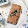 Fashion Handheld Mic Pattern Long Wallet Forever Multi Card Slot Zipper Purse