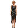 S Gatsby, sequined fringed dress European and American retro Latin dance costume prom party dress