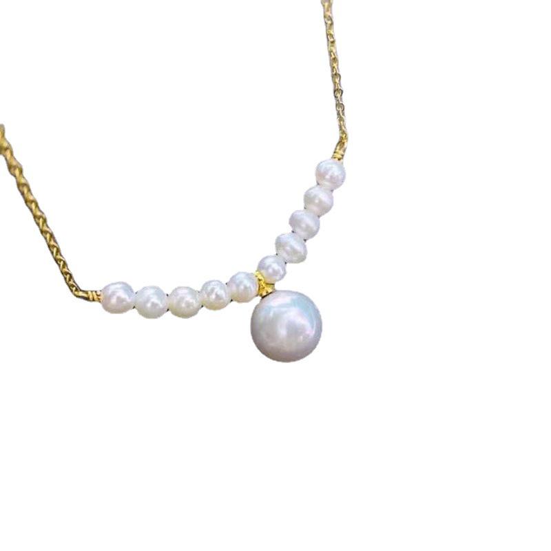 Freshwater Pearl Clavicle Necklace - Summer 2022 Gift for Women, Mom, or Girlfriend