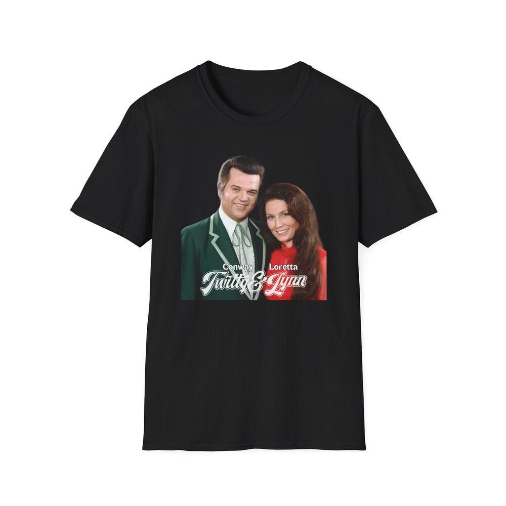 Conway Twitty and Loretta Lynn Unisex Softstyle T-Shirt, Graphic Tee - Country Unisex T-Shirt M