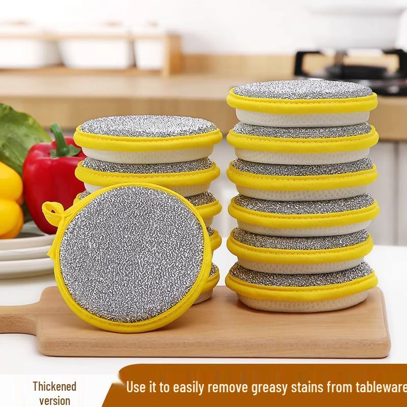 Dual-Sided Non-Stick Oil Cleaning Sponge for Kitchen Dishwashing