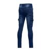 Mens Stretch Denim Pant Distressed Ripped Freyed Slim Fit Pocket Jeans Trousers