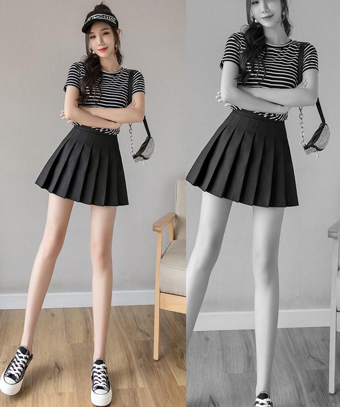 SCIONE 2020 Nová krátká sukně skládaná sukně s vysokým pasem Dámská sukně větší velikosti Studentská sukně Lady