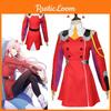 The In Darling Franxx 02 Zero Two Outfit Red Uniform Halloween Costume Cosplay