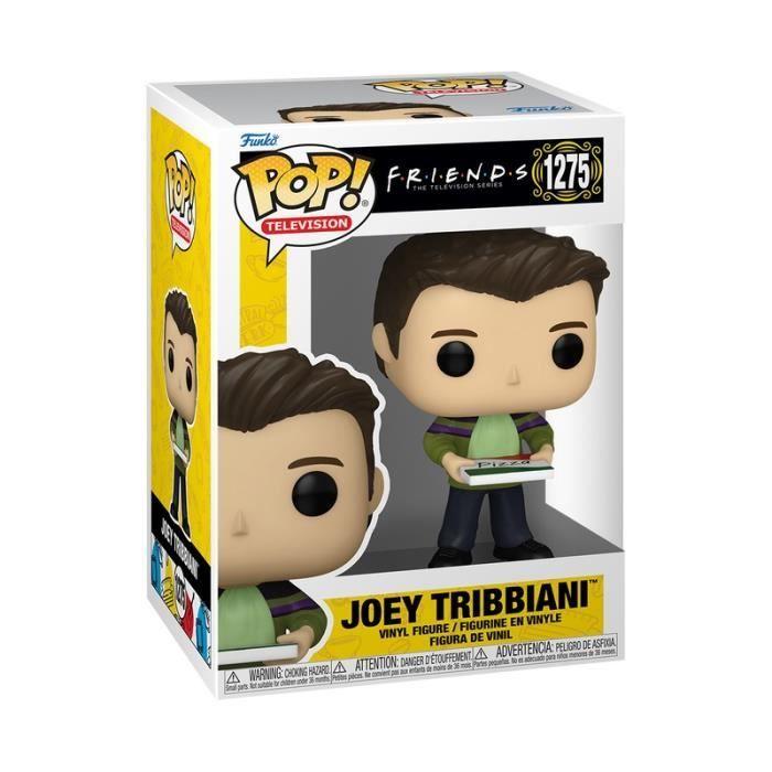 Figurine funko pop! - friends - joey avec pizza - gris - adulte - mixte