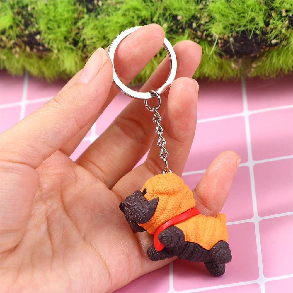 Bag Ornaments Key Accessories Wool Dog Bag Pendant Dog Doll Keyrings Keychains Dog Mascot Keychain