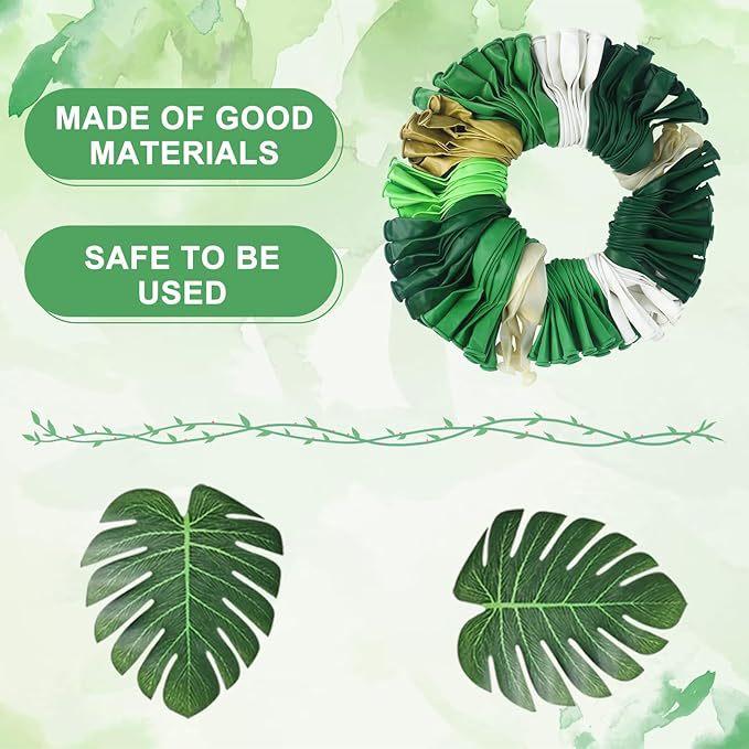 Balloon Chain Combination Set 163 Pieces Jungle Animal Birthday Baptism Party Scene Arrangement