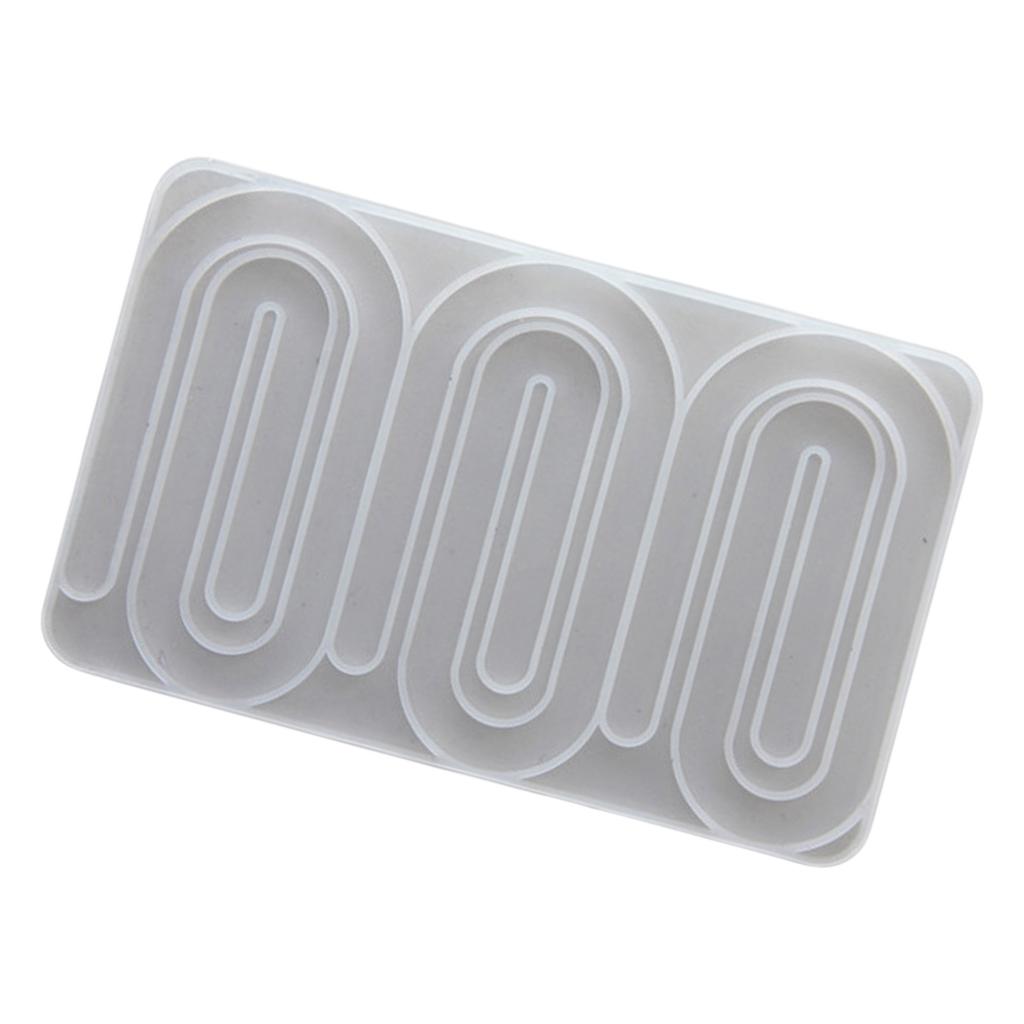 Paperclip Resin Molds Paperclip Silicone Candle Molds for Handmade Candle Soap Chocolate Molds for Cake Fondant Baking