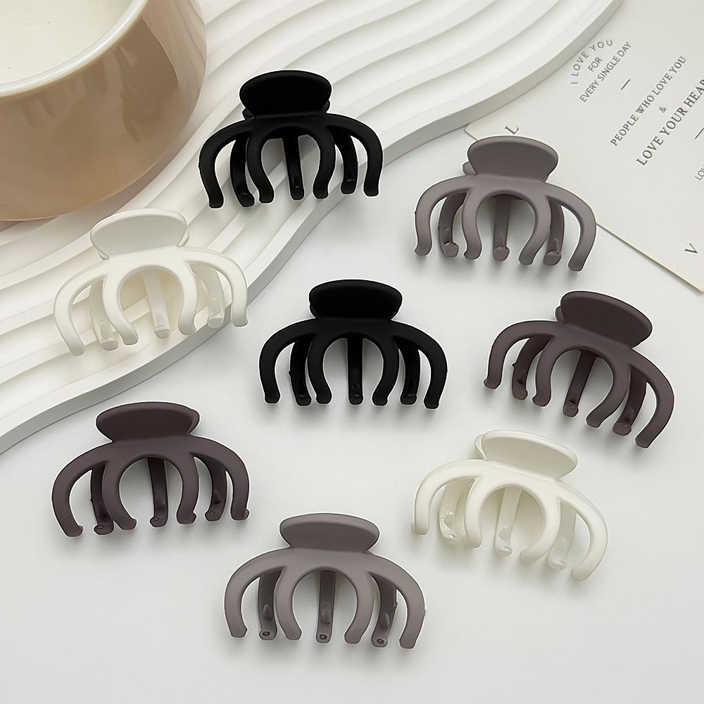 Elegant Frosted Octopus Claw Clip - Korean High-End Updo Hair Accessory