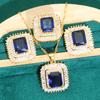 Europe and The United States Hot Jewelry Allergy AAA Zircon Necklace Earring Ring