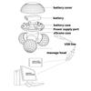 Mini Rechargeable Muscle Vibrations Massagers Handheld Vibrating Device For Back Neck Shoulder Full Body Relaxation Care