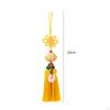 Car Pendant Mirror Pendant,Lotus Shape,Gift Decorative Resin Tassel Hanging Decoration Cars