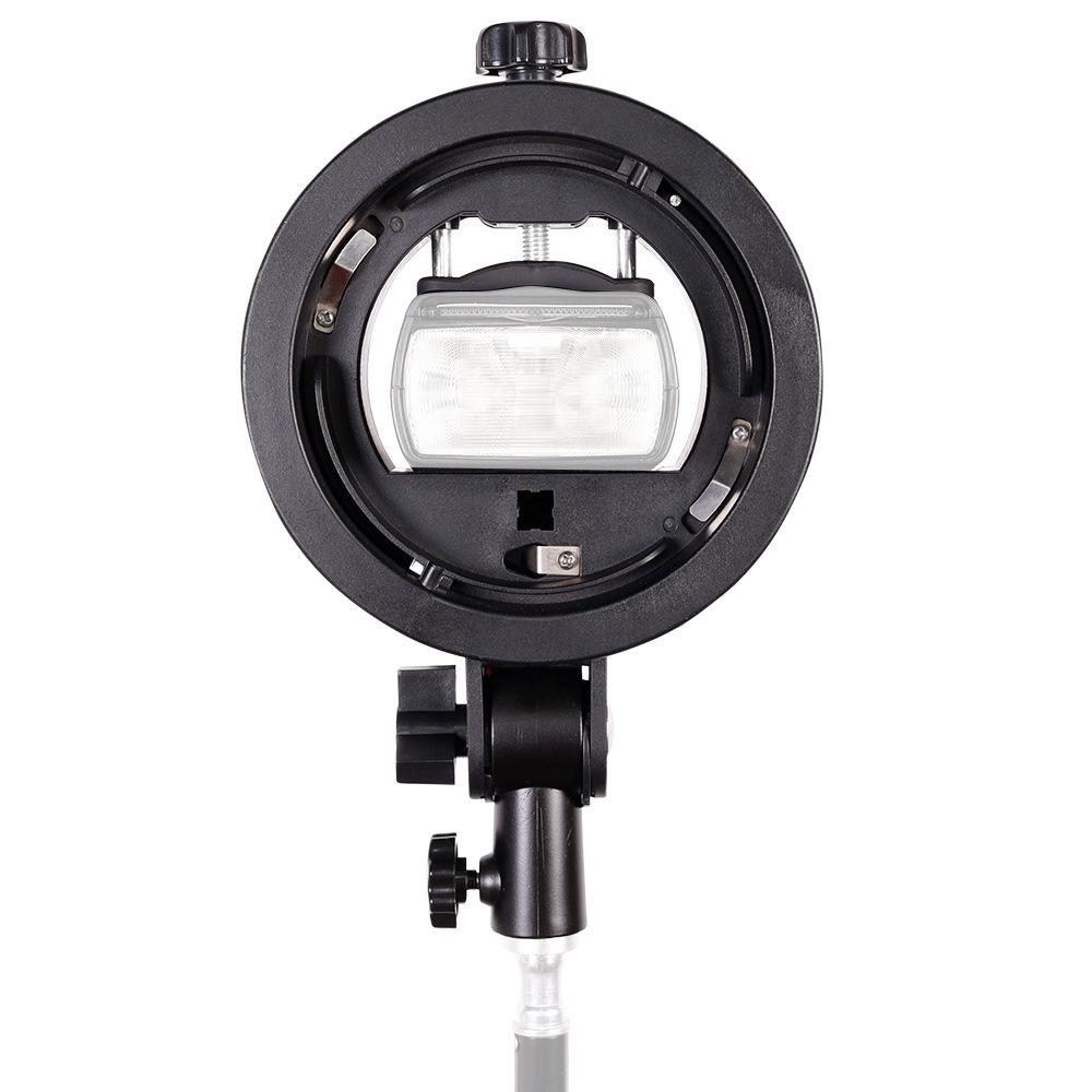 Round Short Handle S Chuck Flashlight Stand with Baorong Exquisite Mouth Base S Bracket