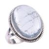 Natural Aquamarine Gemstone Handmade 925 Solid Sterling Silver Ring Size 8 L3k72