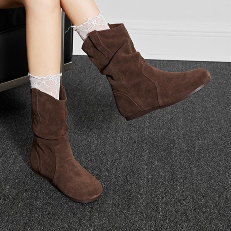 Fashion Suede Flats Women Ankle Boots Fashion Retro Classical Shoes for Woman 2025 Winter New Trends Shoes Comfort Short Boots De Mujer