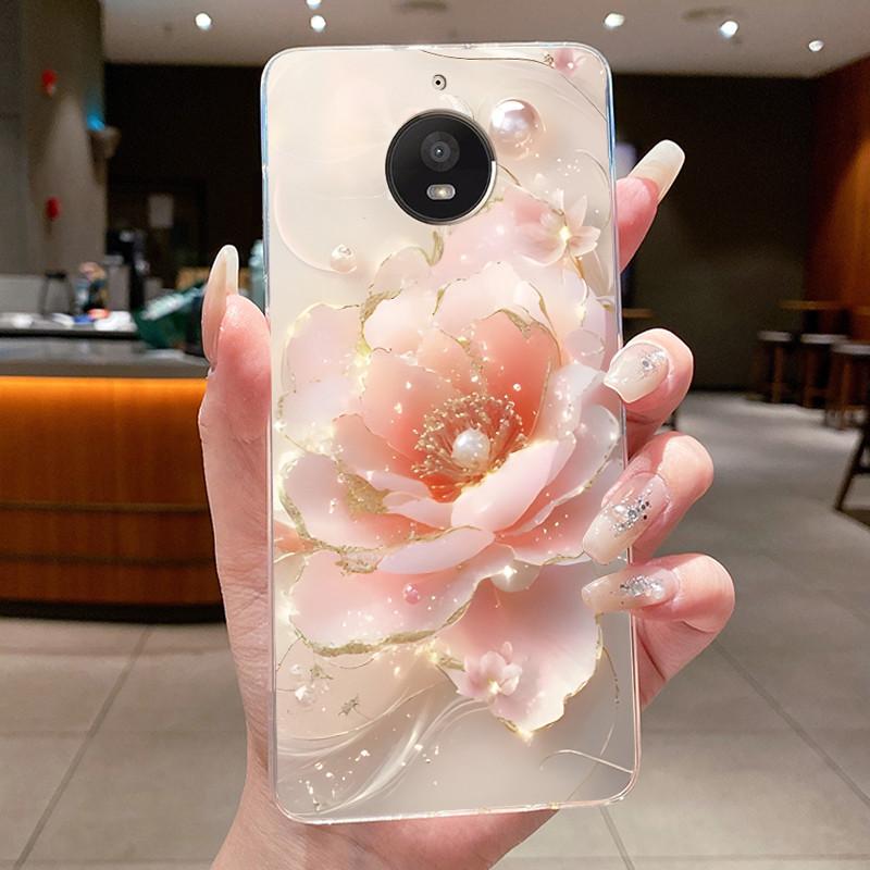 Case For Motorola Moto E4 Plus / XT1770 Clear Fashion Butterfly Flower Soft TPU Silicone Phone Cover for Moto E4 XT1762 E4+ Case