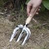 1Pc/5Pcs Ergonomic Garden Tool Stainless Steel Hand Trowel Bonsai Shovel Rake Cultivator Weeder with Comfortable Wood Handle Garden Supply