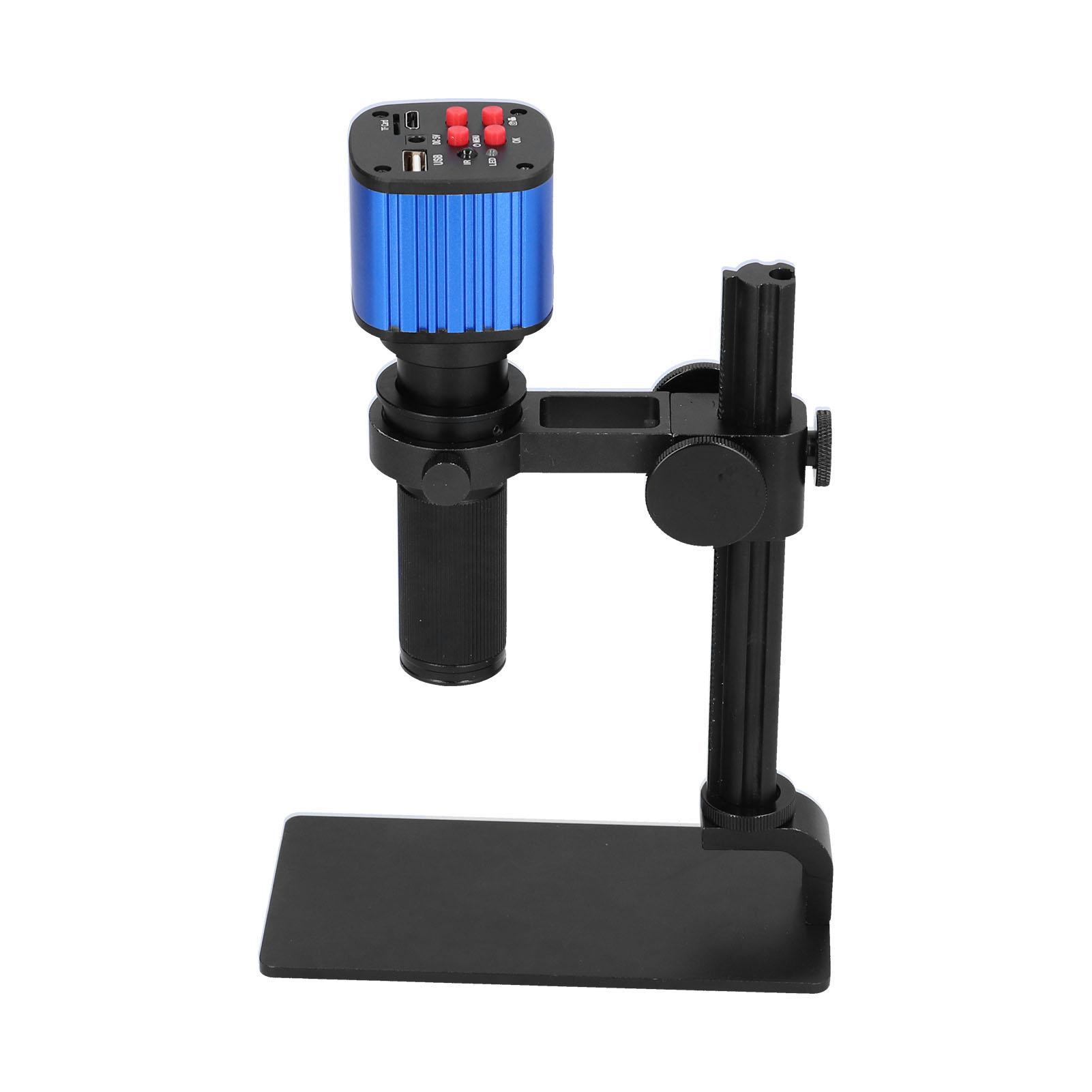 

24MP 1080P 60FPS Industrial Video Microscope Camera with 120X Adjustable Lens AC 100‑240VEU Plug
