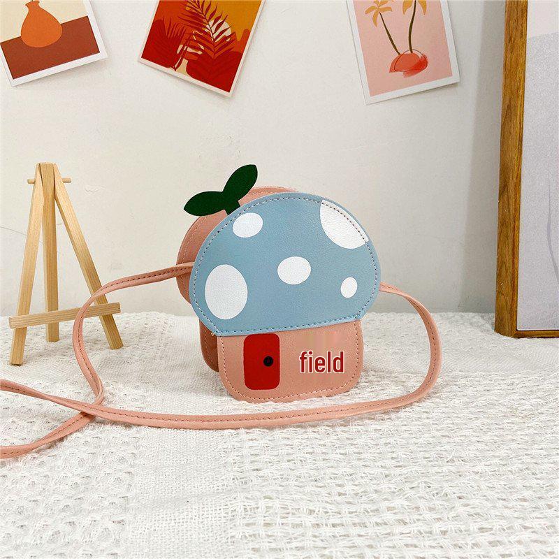 Mushroom Crossbody Bag: Cute Cartoon Shoulder Purse for Girls