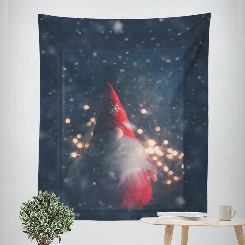 Tapeçaria Temática de Natal e Ano Novo para Decoração de Sala de Estar e Quarto