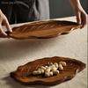 Household Japanese-style Wooden Plate Exquisite Fruit Bread Trays High-quality Picnic Bread and Cake Trays Solid Wood Tea Trays